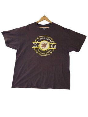 San Diego Padres 1969 Swinging Friar MLB Genuine Merchandise Brown T-Shirt XL